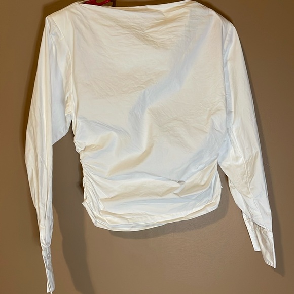 Naked Wardrobe White long sleeve top - Picture 3 of 11